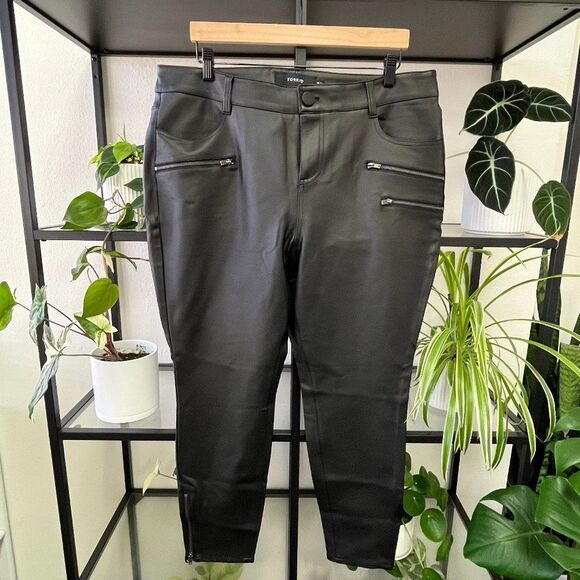 torrid Pants - New Torrid Black Faux Leather Pants - Size 18R
